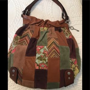 Fossil Patchwork Handbag